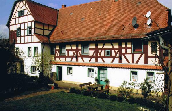Alte Mühle Litzendorf, Aussenansicht, Fachwerkhaus
