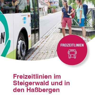 Bild vergr&ouml;&szlig;ern: Titelbild der Broschüre "Freizeitlinien Steigerwald & Haßberge"
