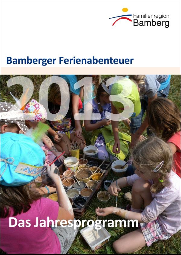 Deckblatt des Jahresprogramms des Bamberger Ferienabenteuers 2013