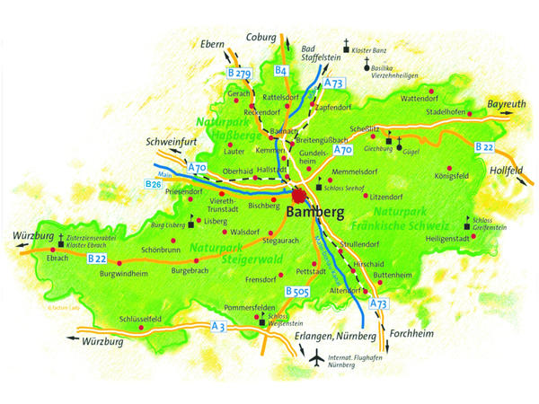 Karte Landkreis Bamberg