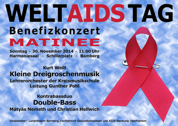 Plakat zum Welt-Aids-Tag 2014