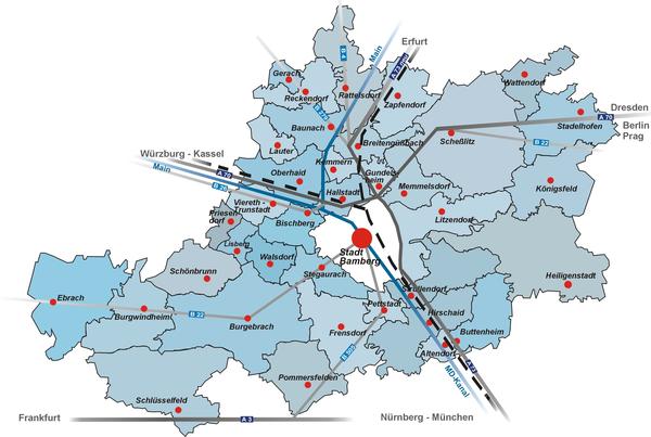 Landkreis Bamberg Karte