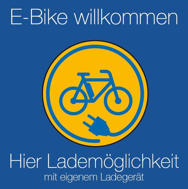 Bild vergr&ouml;&szlig;ern: Logo Lademöglichkeit E-Bike