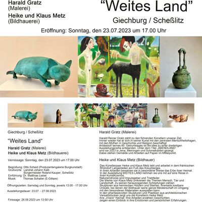 Bild vergr&ouml;&szlig;ern: Weites Land: Ausstellung Produzentengalerie Burgkunstadt