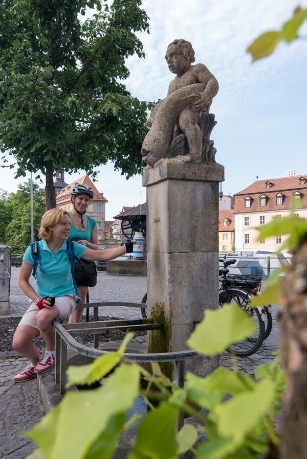 ffentlicher Trinkwasserbrunnen in Bamberg am Kranen