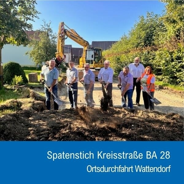 Bild vergr&ouml;&szlig;ern: Spatenstich Wattendorf