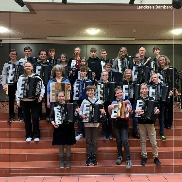 Akkordeonensemble der Kreismusikschule Bamberg.