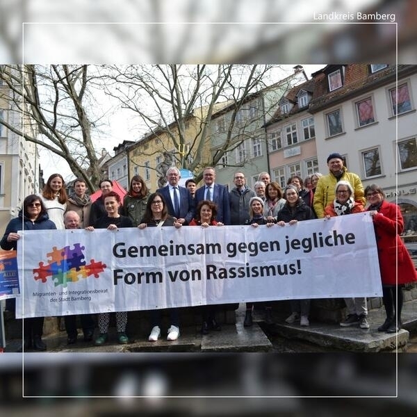 Bild vergr&ouml;&szlig;ern: In Bamberg ist kein Platz für Rassismus
