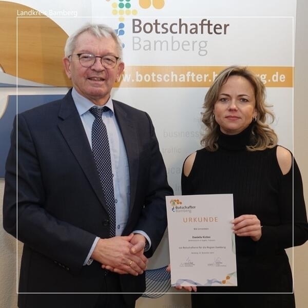 Bild vergr&ouml;&szlig;ern: Kegelsportlegende als »Bamberger Botschafterin« ernannt