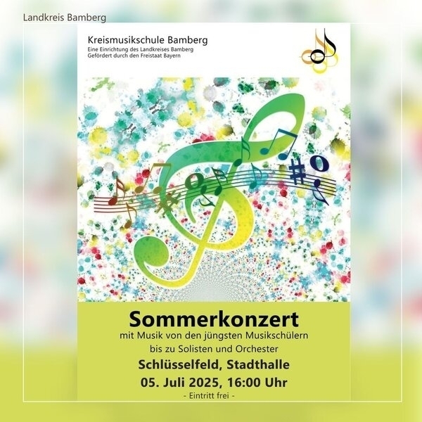 Bild vergr&ouml;&szlig;ern: Sommerkonzert der Kreismusikschu-le