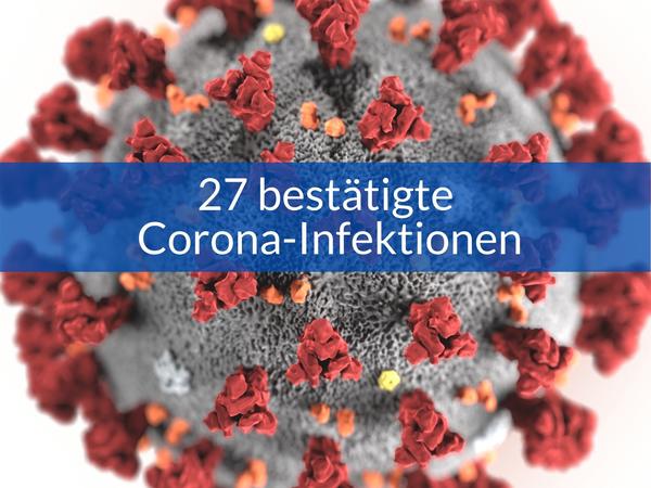 Bild vergr&ouml;&szlig;ern: 27 bestätigte Corona-Infektionen