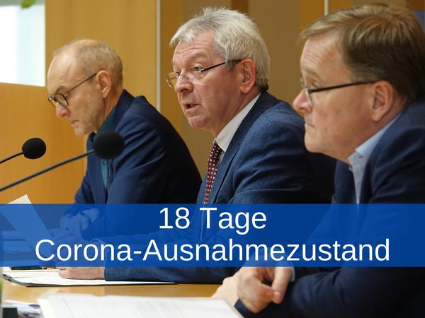 Bild vergr&ouml;&szlig;ern: 18 Tage Corona-Ausnahmezustand