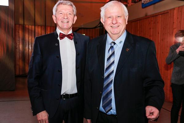 Bild vergr&ouml;&szlig;ern: Johann Pfister und Landrat Johann Kalb