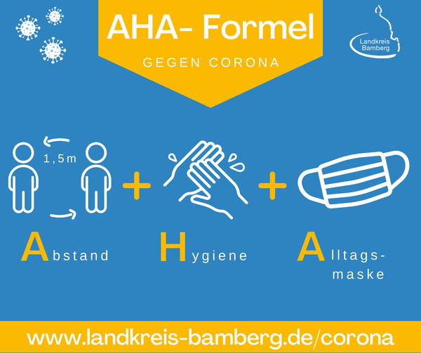 Bild vergr&ouml;&szlig;ern: AHA-Regel Corona