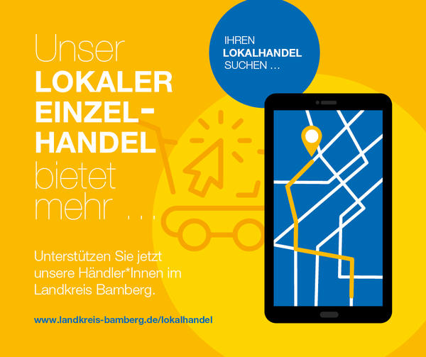 Neues Lokalhandel-Portal der Wirtschaftsförderung des Landkreises Bamberg.