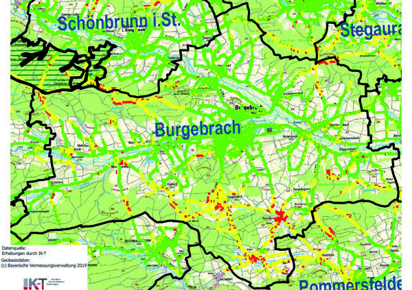 Bild vergr&ouml;&szlig;ern: Mobilfunkverbindung - In 34 von 36 Gemeinden