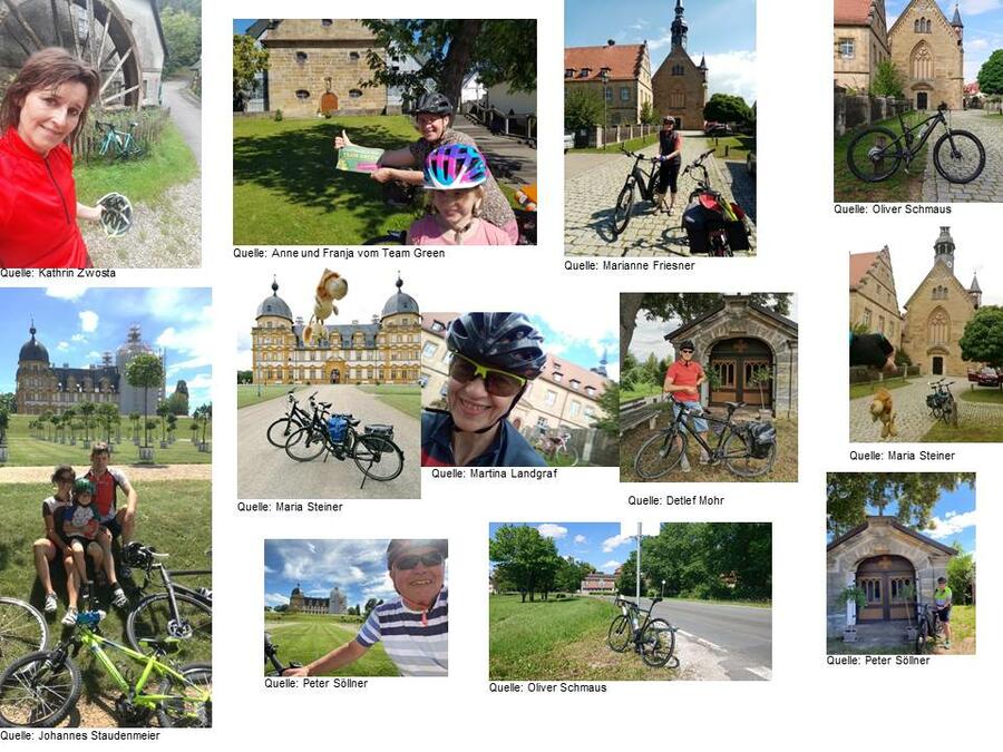 Einige beispielhafte Einsendungen beim Fotowettbewerb Radellöwe.
