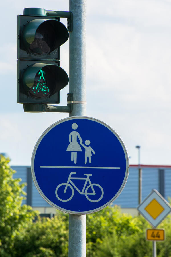 Lichtsignalanlage mit Verkehrszeichen
