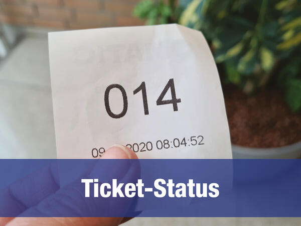 Zulassung Ticket-Status