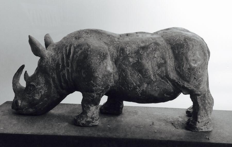 Skulptur Nashorn