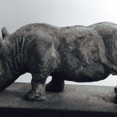 Bild vergr&ouml;&szlig;ern: Skulptur Nashorn