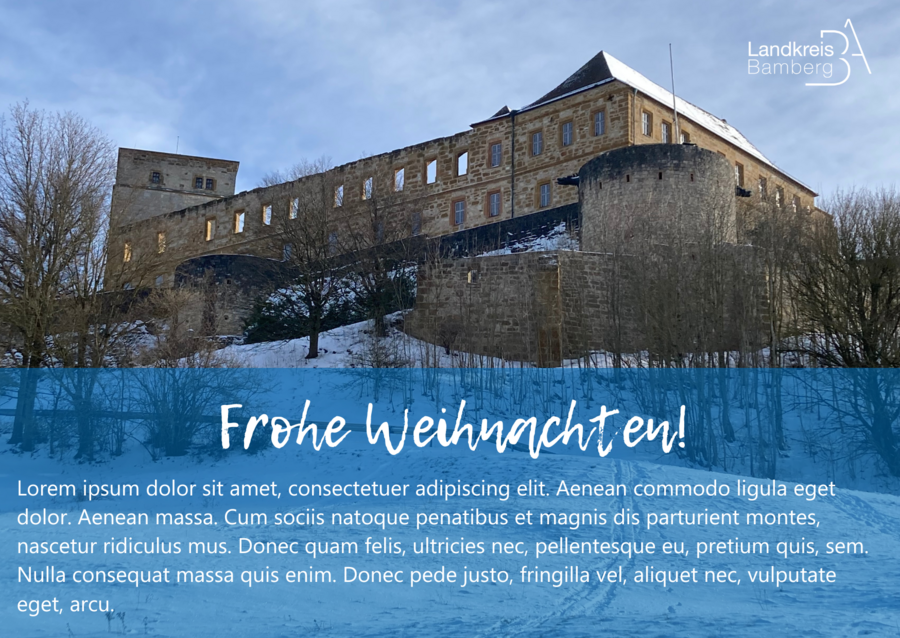 Digitale Weihnachtskarte - Motiv 1