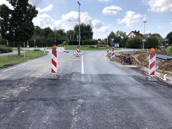 Bild vergr&ouml;&szlig;ern: Endspurt für die Baumaßnahme an der Kreisstraße BA 27