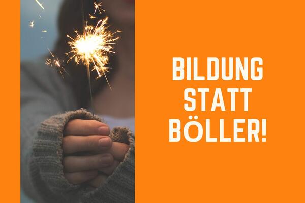 Bild vergr&ouml;&szlig;ern: Bildung statt Böller