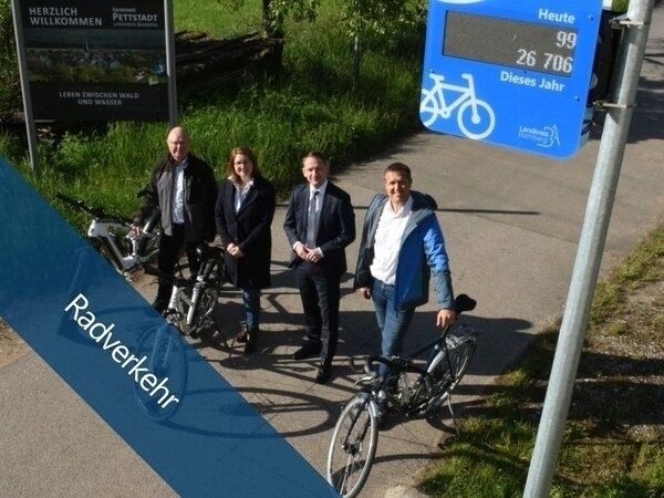 Bild vergr&ouml;&szlig;ern: Erste Fahrraddauerzählstelle in Pettstadt