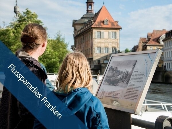 Bild vergr&ouml;&szlig;ern: Flusspfad Tafel Am Kranen