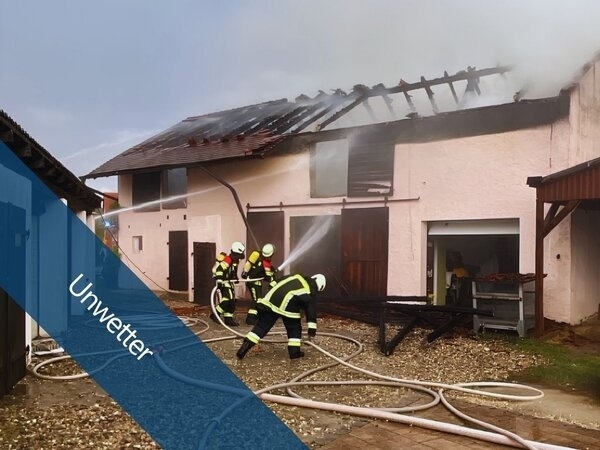 Bild vergr&ouml;&szlig;ern: Gewitterfront fordert Feuerwehren im Landkreis Bamberg erneut