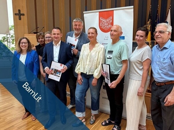Bild vergr&ouml;&szlig;ern: Angela Merkel beim  Bamberger Literaturfestival