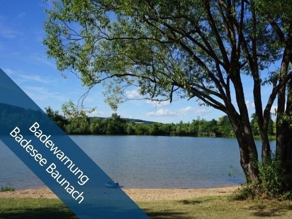 Bild vergr&ouml;&szlig;ern: Badewarnung Baggersee Baunach